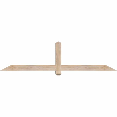 Ekena Millwork Eugene Smooth Timber Gable Bracket, Douglas Fir, 72"W x 18"H x 3 1/2"D x 3 1/2"F, 6/12 Pitch GBW072X18X0404EUG00SDF